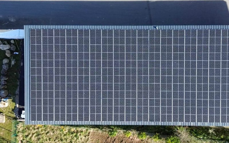 Installation photovoltaïque bac acier Nestorwatt