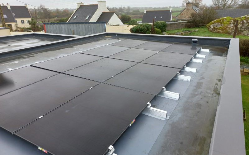 Photovoltaïque toit plat Plouescat Nestorwatt
